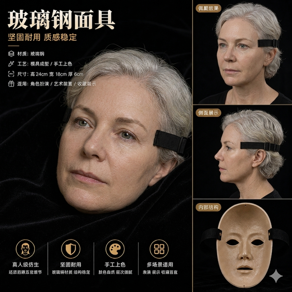 玻璃钢面具